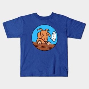 Cute cartoon goat Kids T-Shirt